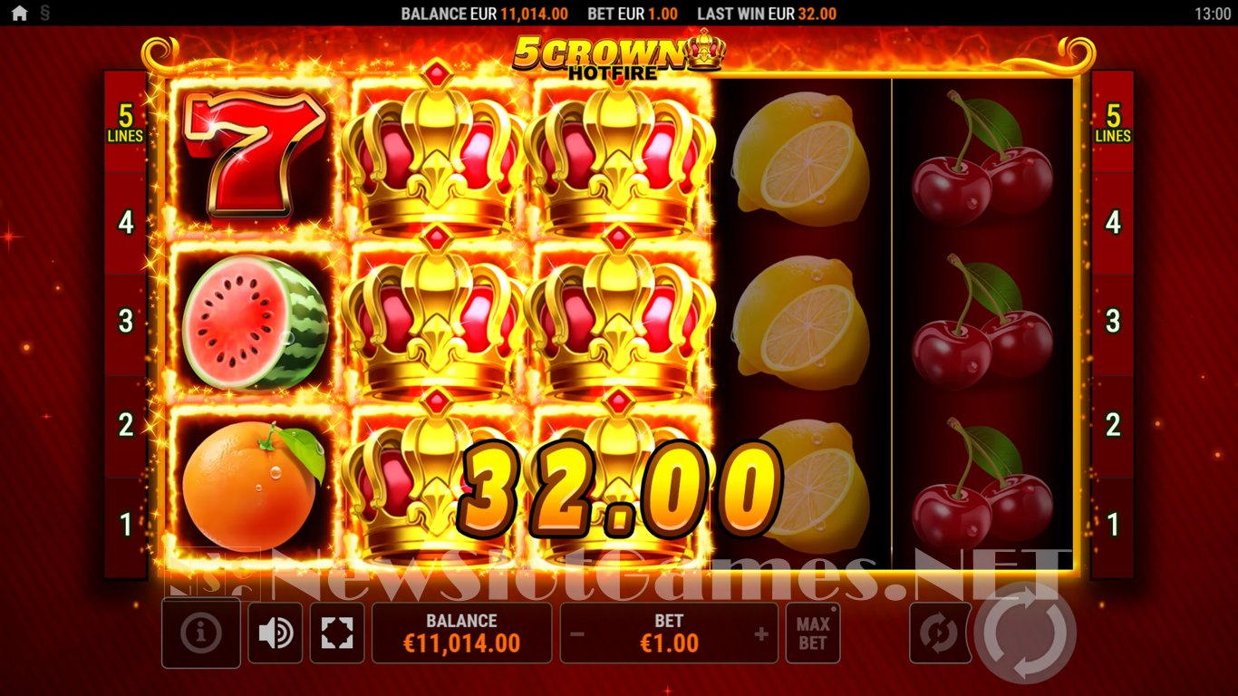 5 Crown Hotfire Slot Slot Image in Demo - pic. 4