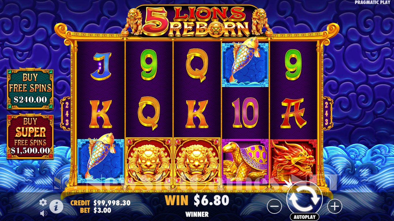 5 Lions Reborn Slot Slot Image in Demo - pic. 2
