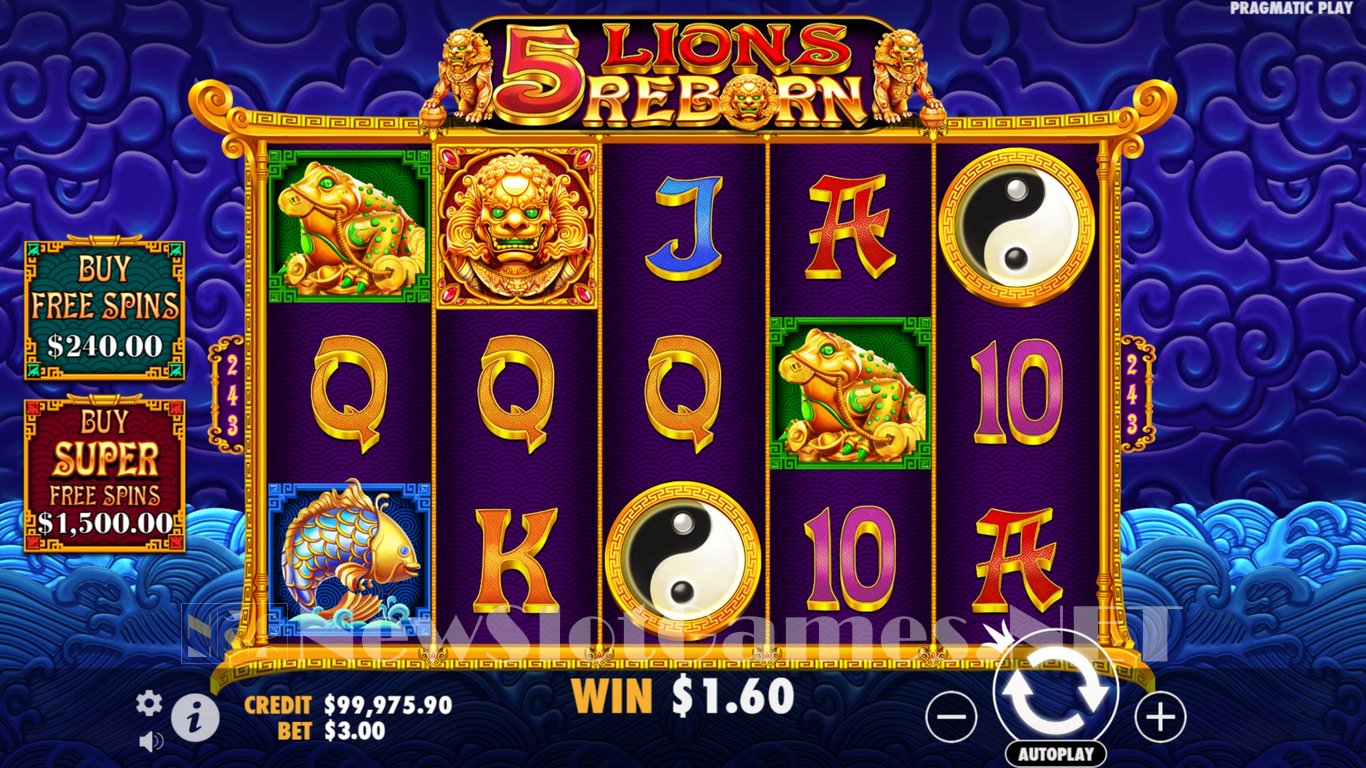 5 Lions Reborn Slot Slot Image in Demo - pic. 3