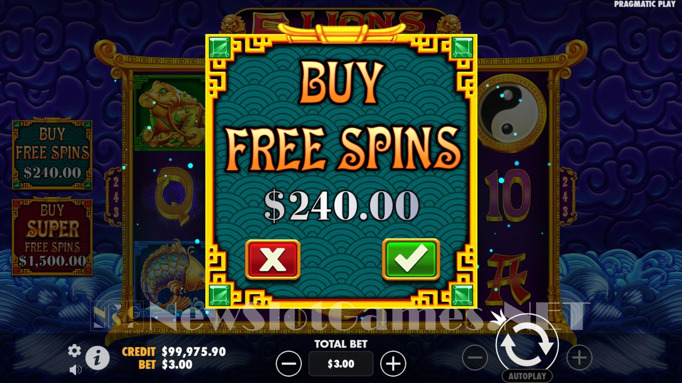 5 Lions Reborn Slot Slot Image in Demo - pic. 4