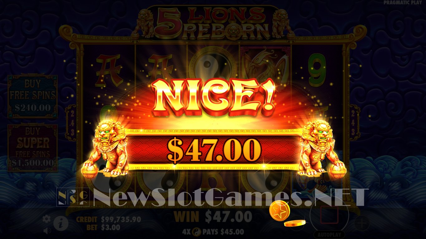 5 Lions Reborn Slot Slot Image in Demo - pic. 5