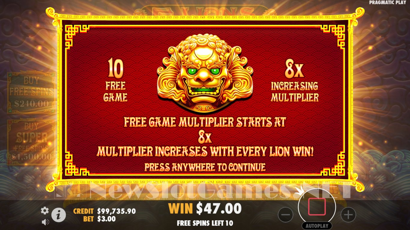 5 Lions Reborn Slot Slot Image in Demo - pic. 6