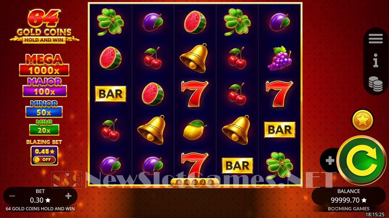 64 Gold Coins Hold and Win Slot Slot Image in Demo - pic. 2