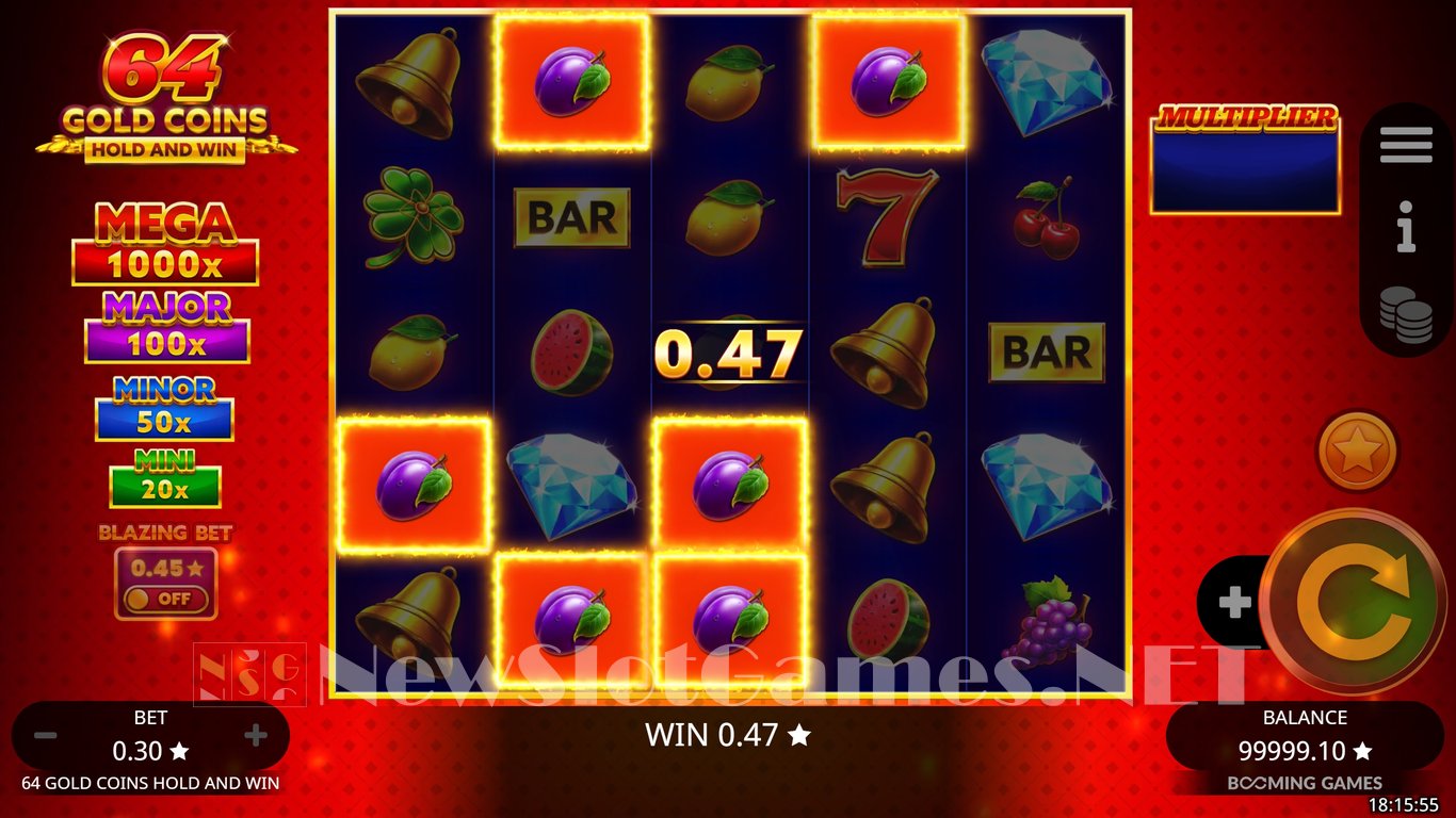 64 Gold Coins Hold and Win Slot Slot Image in Demo - pic. 6