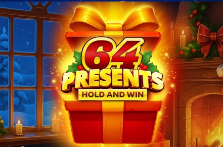 64 Presents Hold and Win Slot Logo