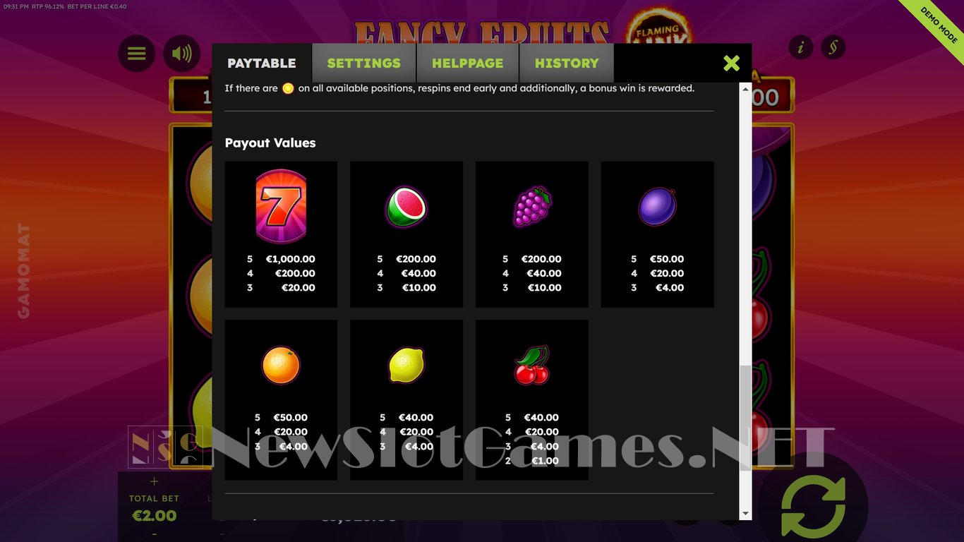 7 Fancy Fruits Flaming Link Slot Slot Image in Demo - pic. 7