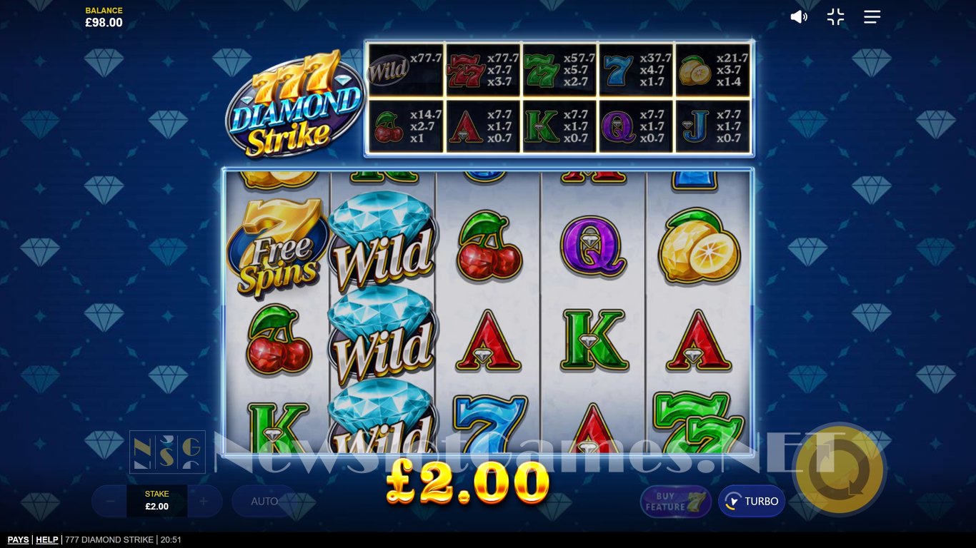 777 Diamond Strike Slot Slot Image in Demo - pic. 2