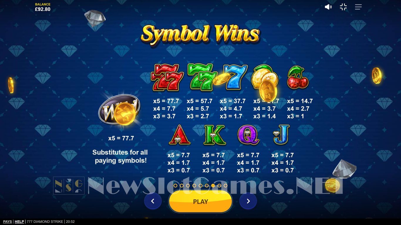777 Diamond Strike Slot Slot Image in Demo - pic. 5