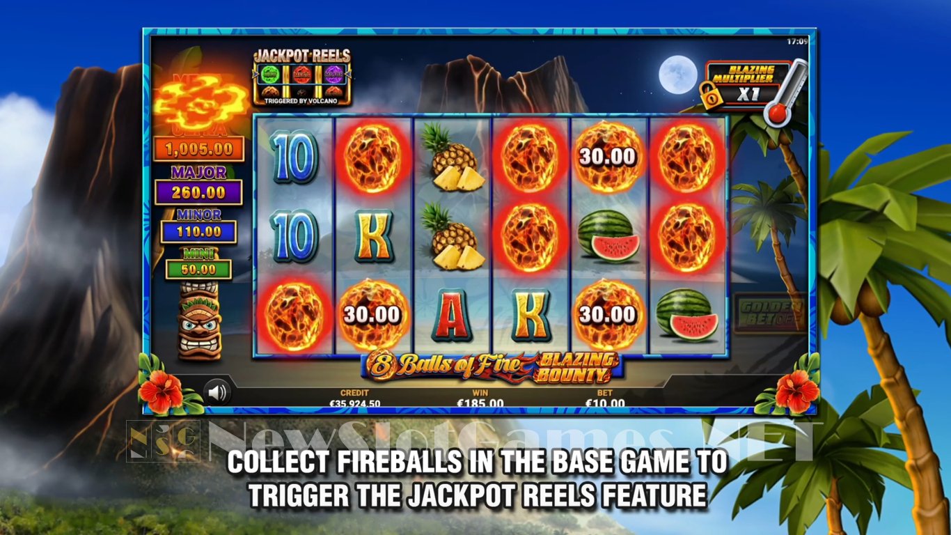 8 Balls of Fire Blazing Bounty Slot Demo Image