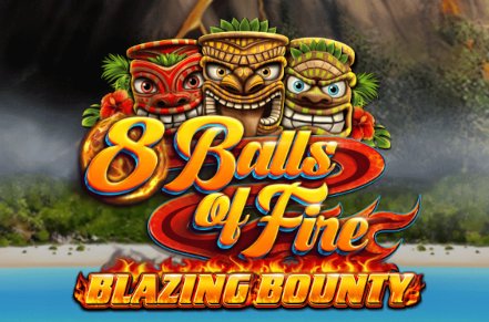 8 Balls of Fire Blazing Bounty Slot Logo