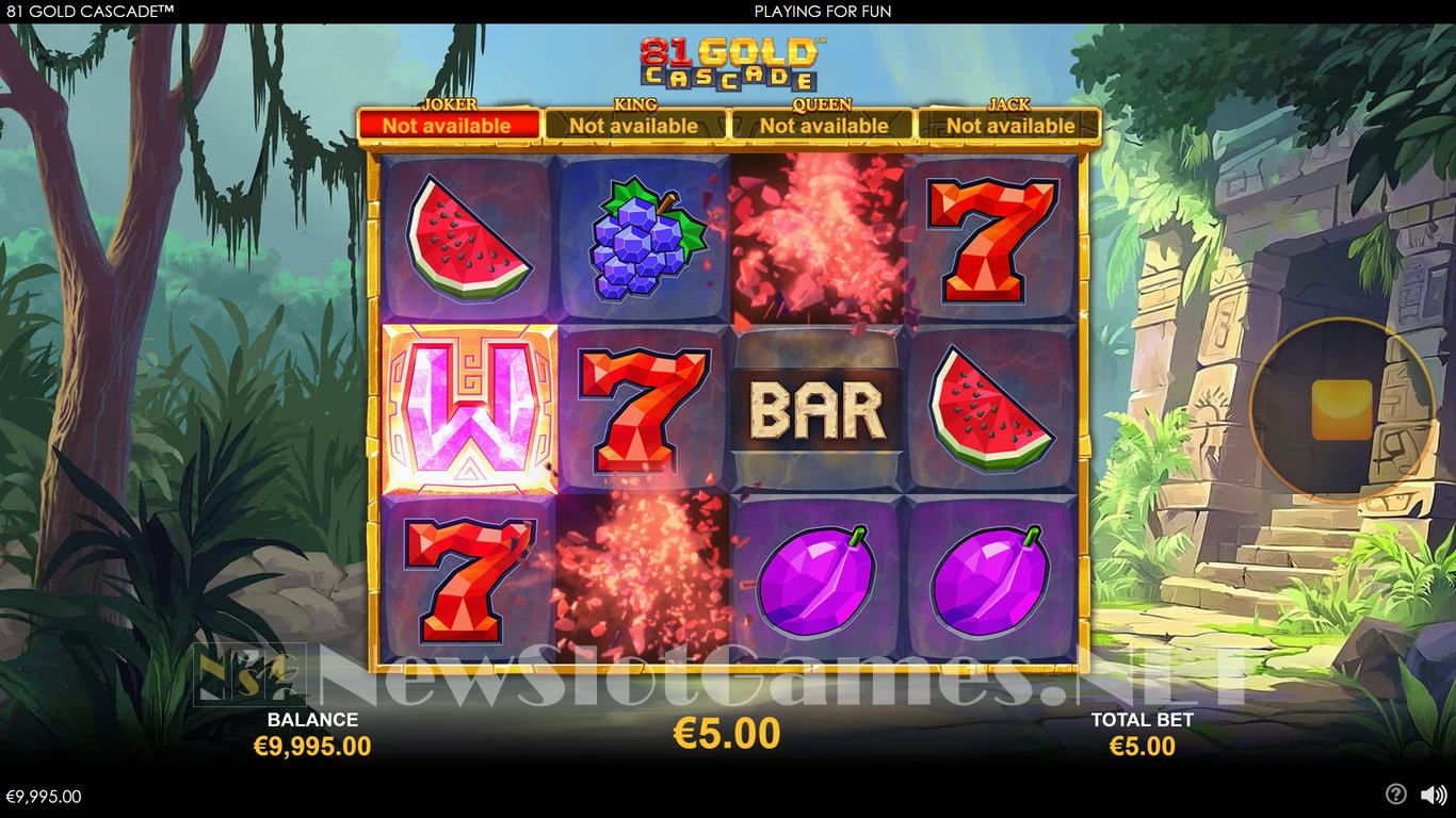 81 Gold Cascade Slot Demo Image