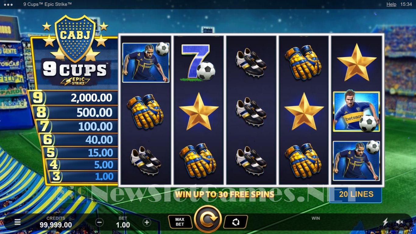 9 Cups Epic Strike Slot Slot Image in Demo - pic. 2