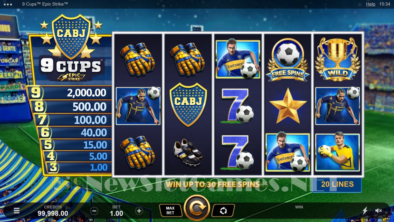 9 Cups Epic Strike Slot Slot Image in Demo - pic. 4