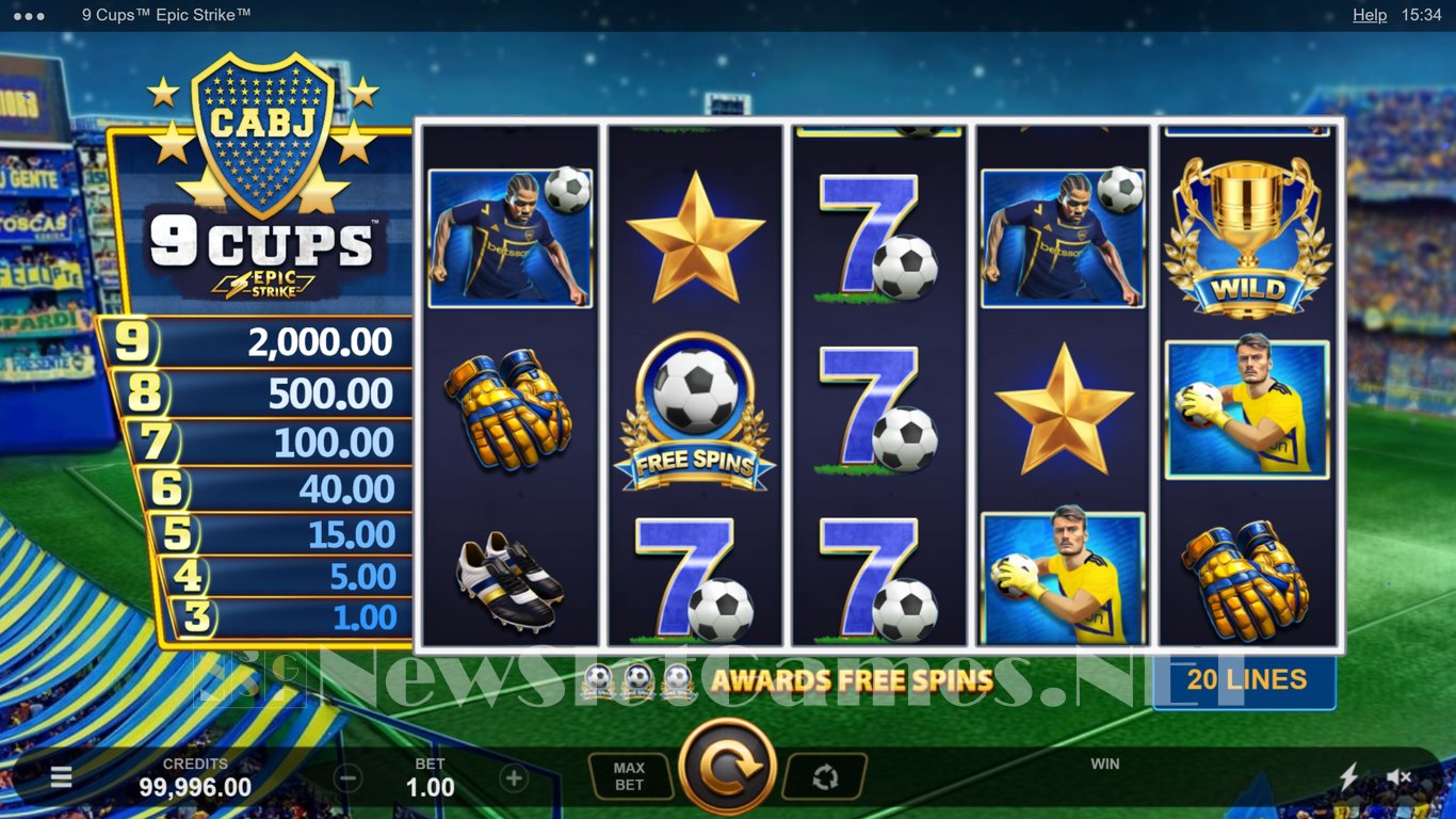 9 Cups Epic Strike Slot Slot Image in Demo - pic. 5