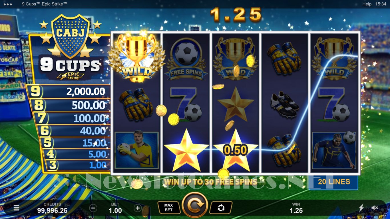 9 Cups Epic Strike Slot Slot Image in Demo - pic. 6