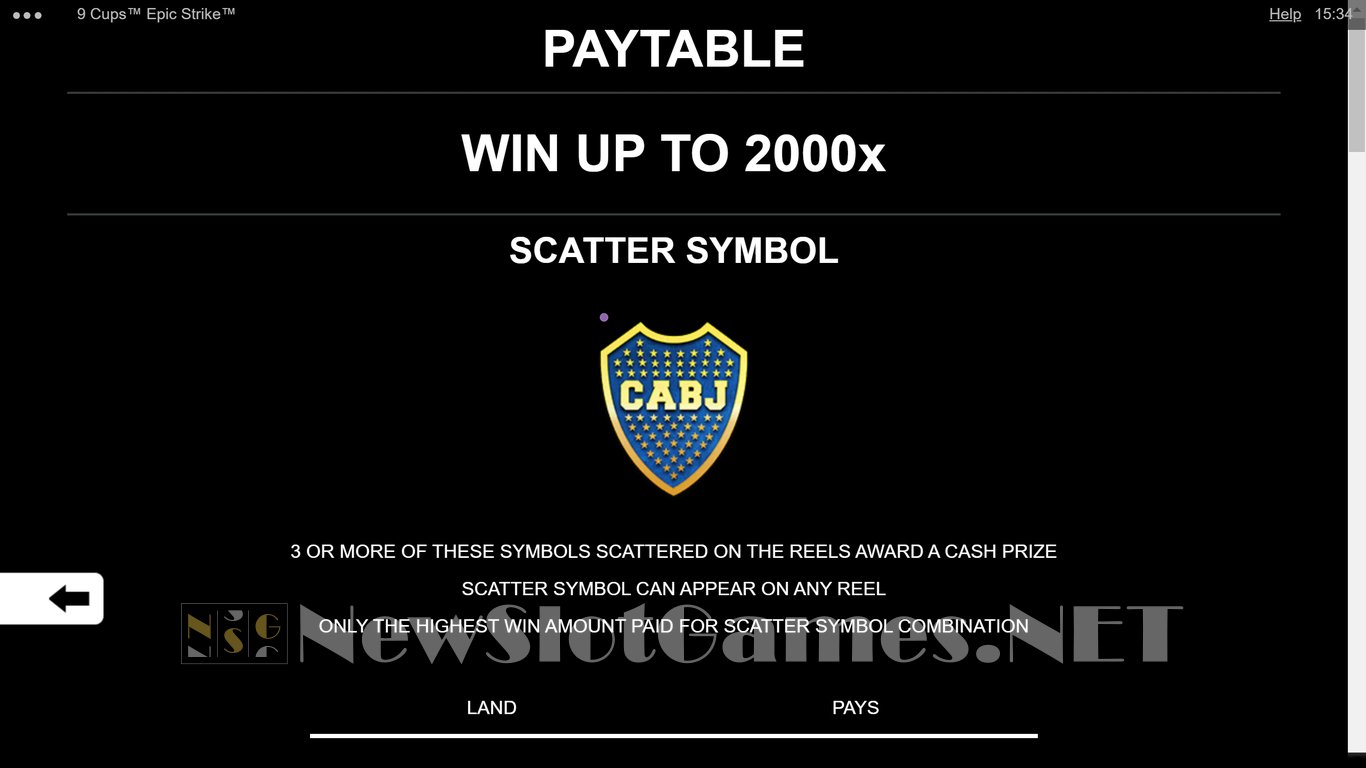 9 Cups Epic Strike Slot Slot Image in Demo - pic. 8