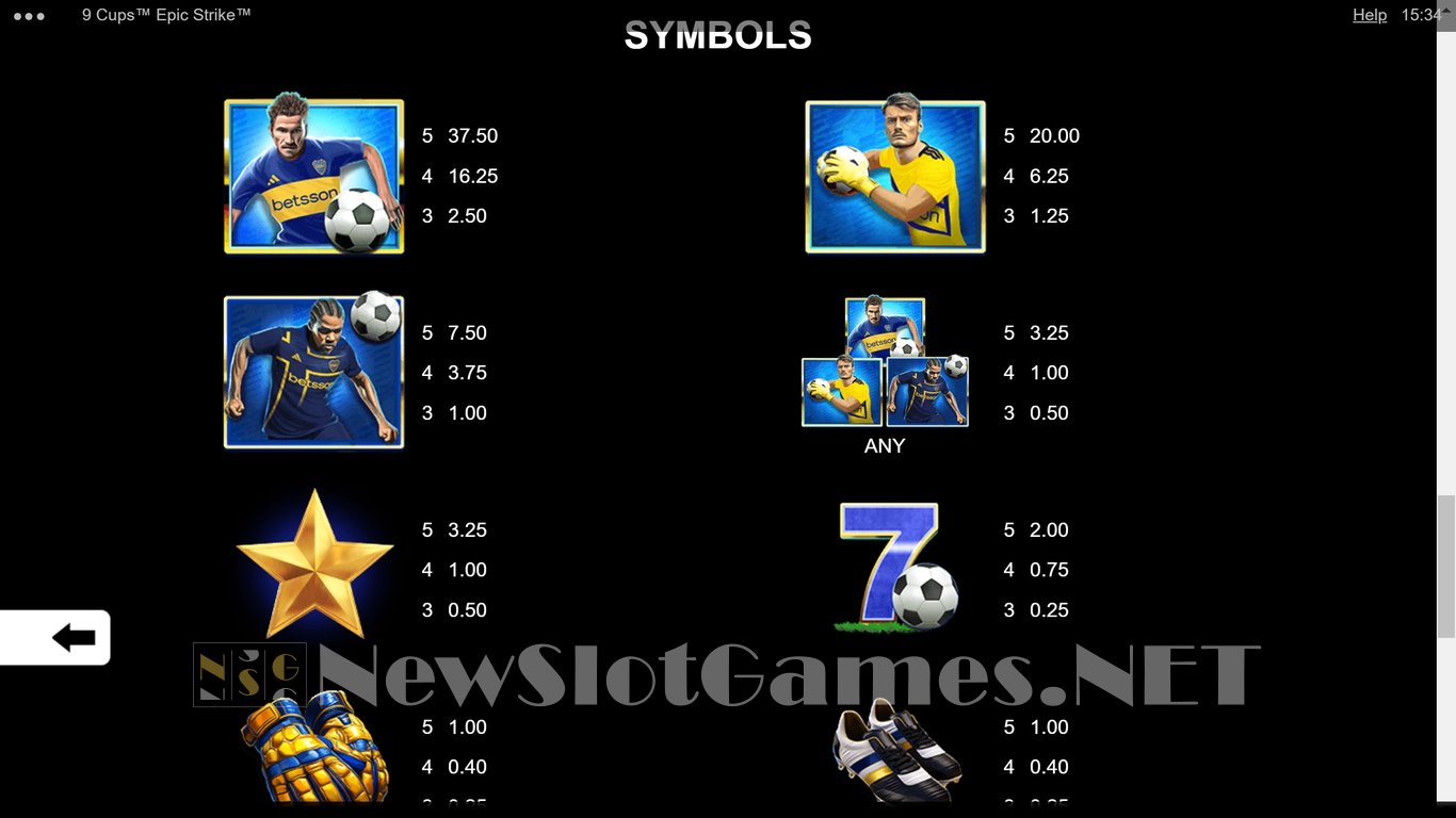 9 Cups Epic Strike Slot Slot Image in Demo - pic. 9