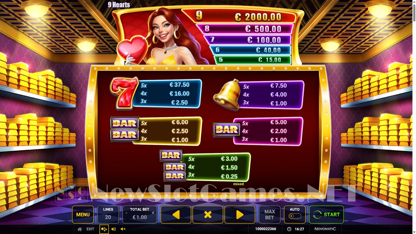 9 Hearts Slot Slot Image in Demo - pic. 8