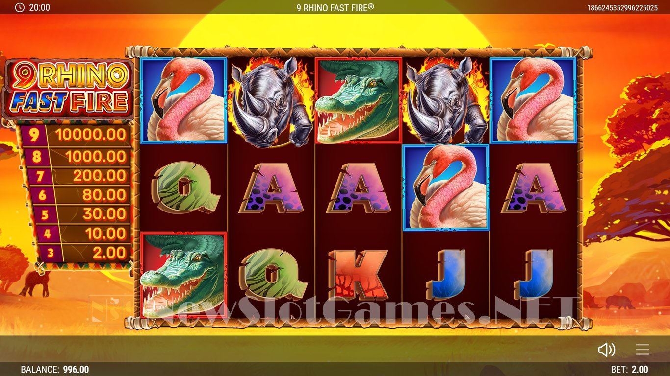 9 Rhino Fast Fire Slot Slot Image in Demo - pic. 2