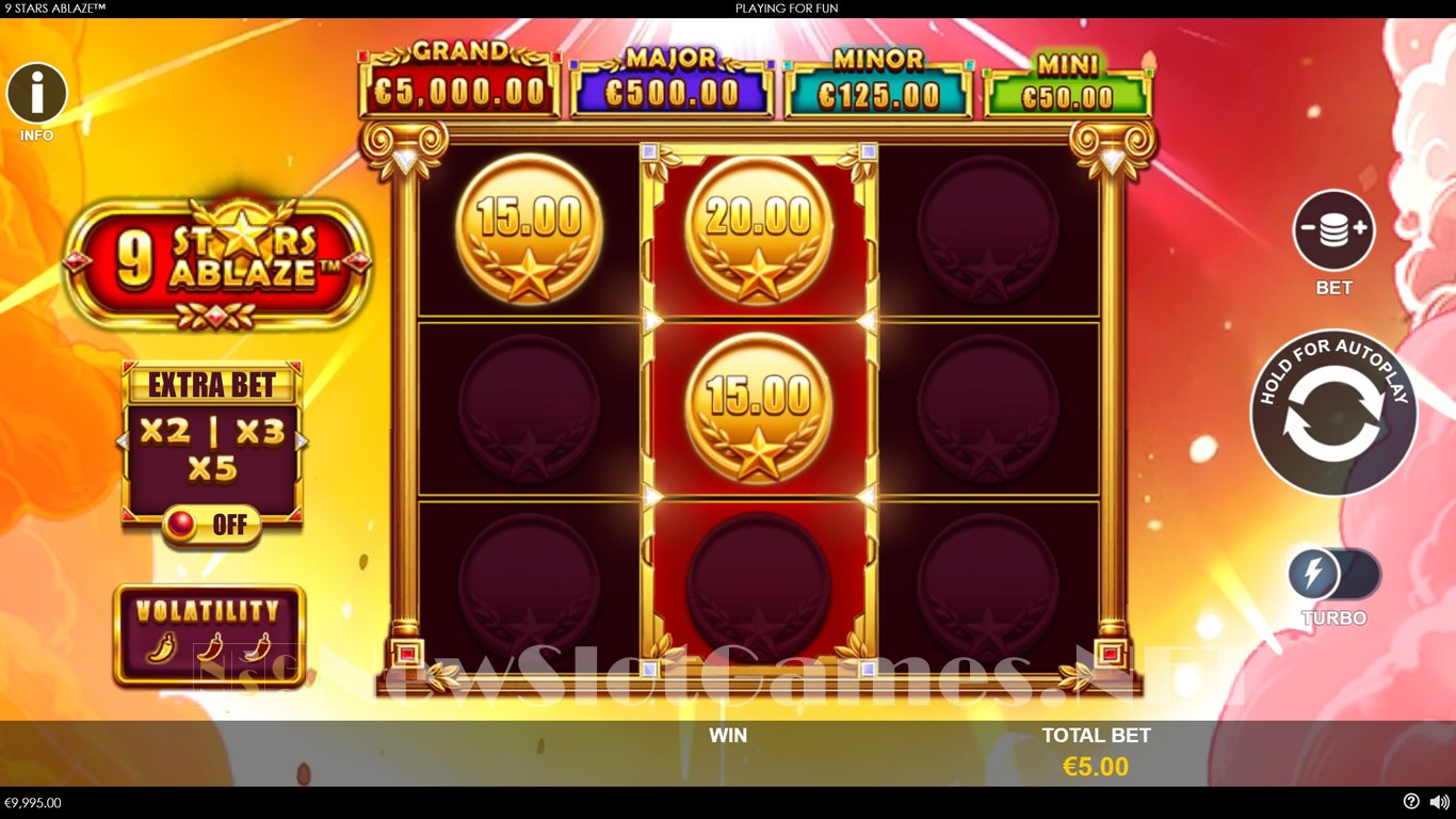 9 Stars Ablaze Slot Demo Image