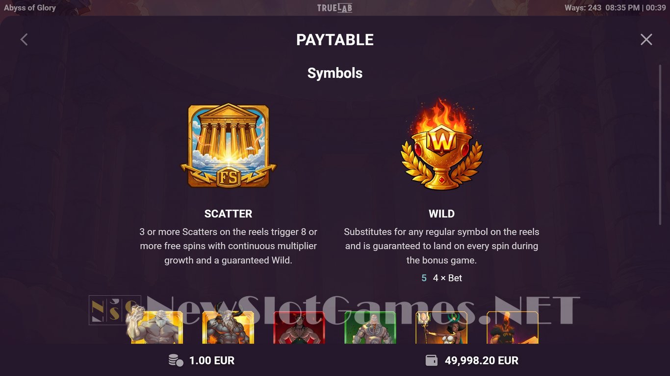 Abyss of Glory Slot Slot Image in Demo - pic. 5