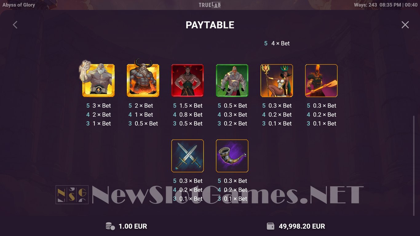 Abyss of Glory Slot Slot Image in Demo - pic. 6