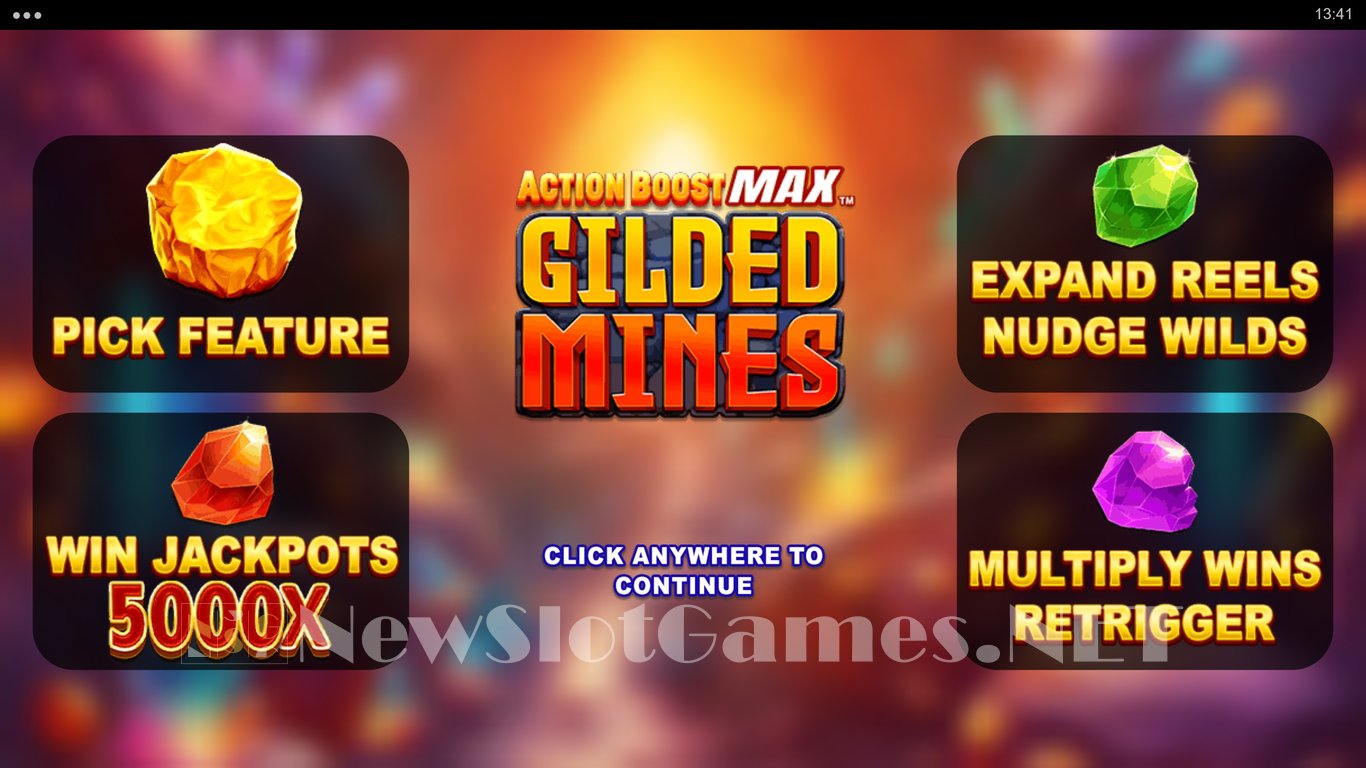 Action Boost Max Gilded Mines Slot Demo Image