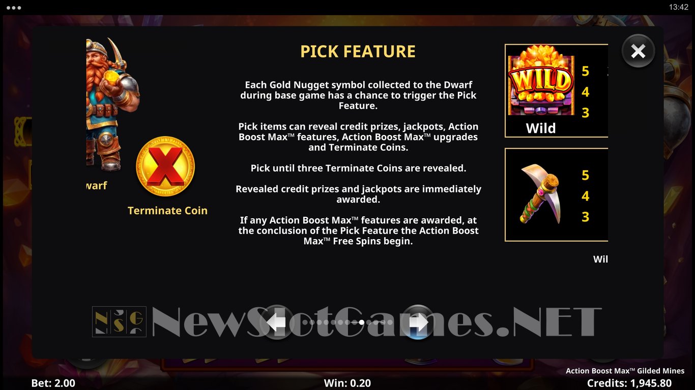 Action Boost Max Gilded Mines Slot Slot Image in Demo - pic. 10