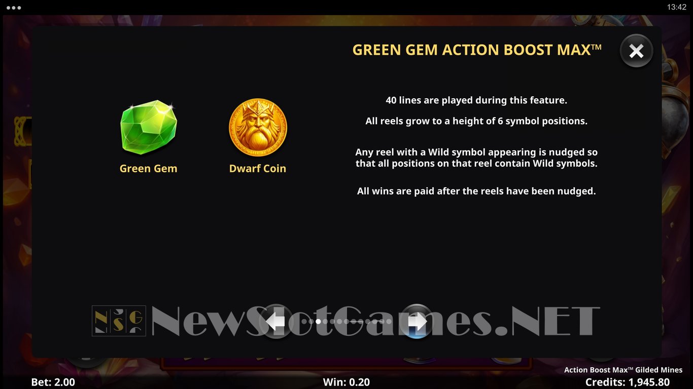 Action Boost Max Gilded Mines Slot Slot Image in Demo - pic. 8