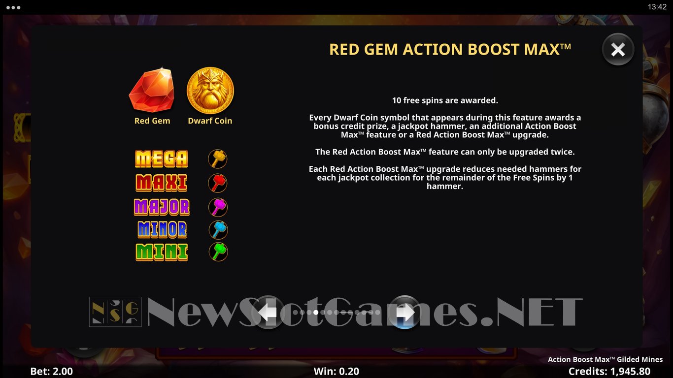 Action Boost Max Gilded Mines Slot Slot Image in Demo - pic. 9