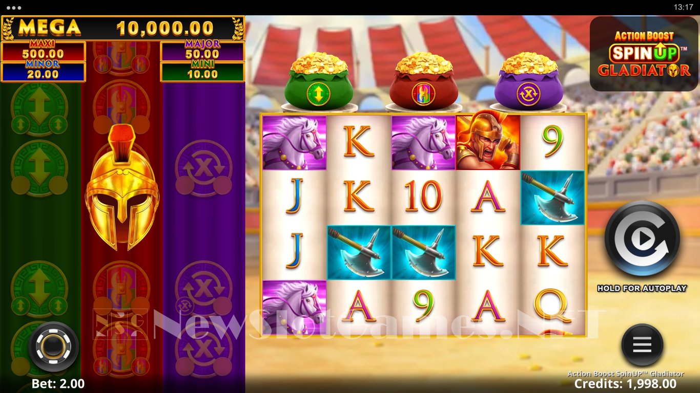 Action Boost SpinUP Gladiator Slot Slot Image in Demo - pic. 2
