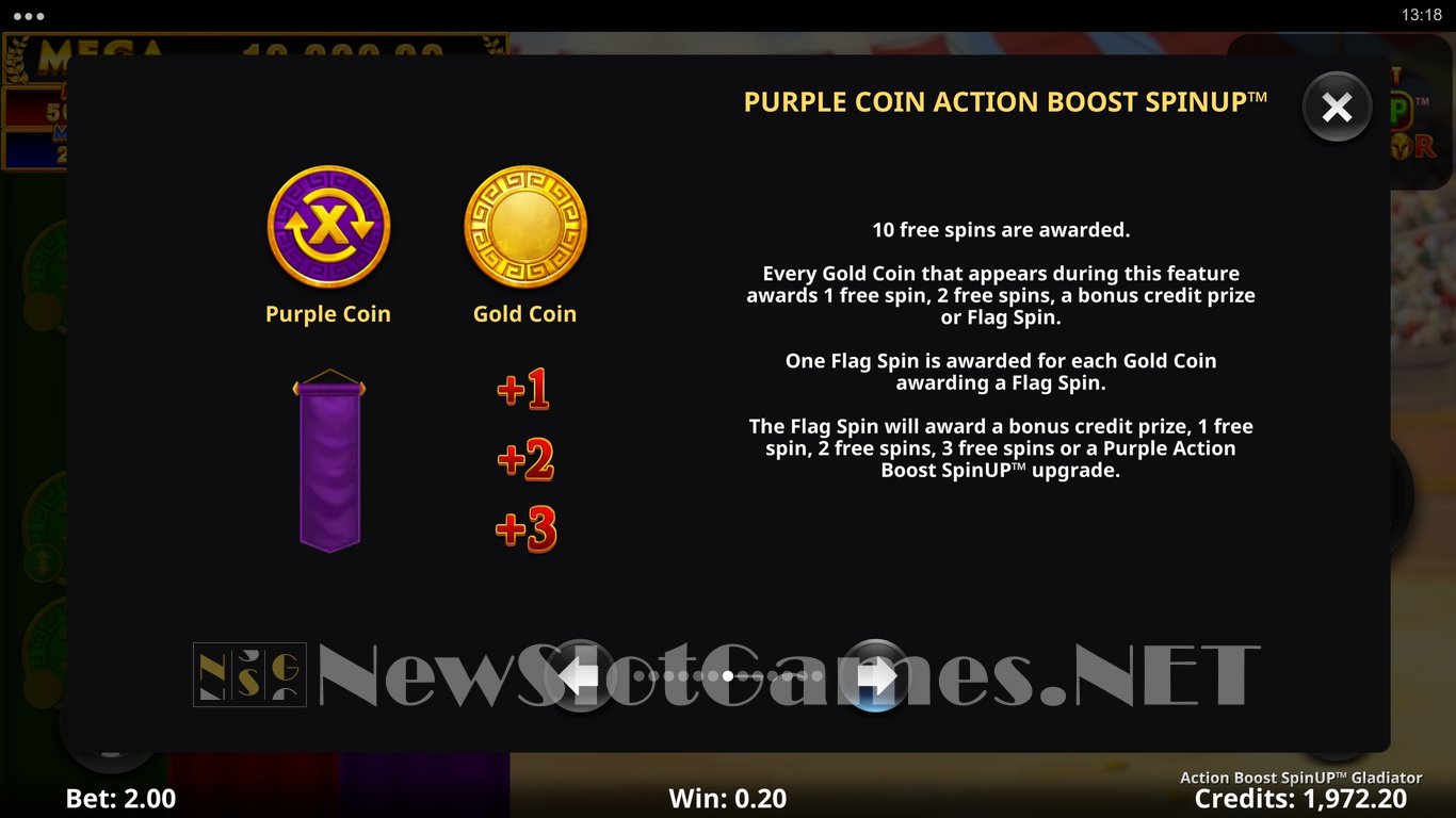 Action Boost SpinUP Gladiator Slot Slot Image in Demo - pic. 8