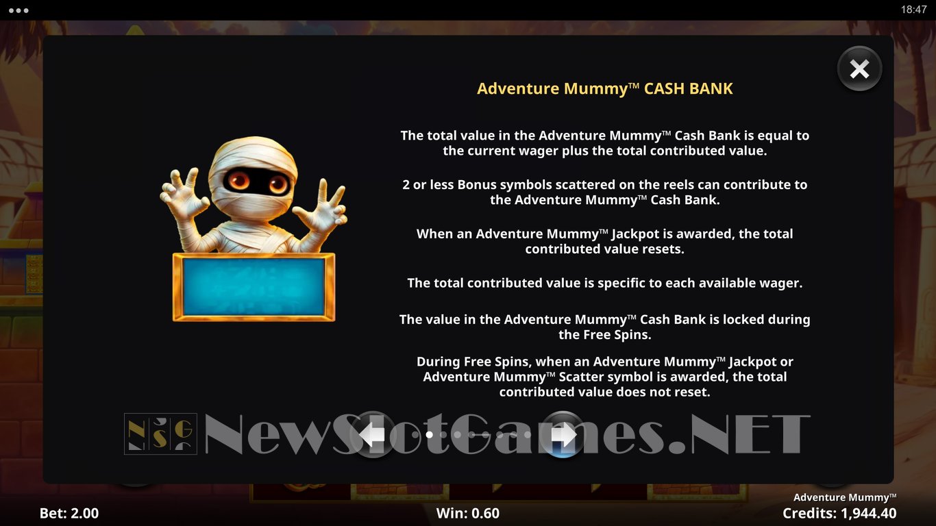 Adventure Mummy Slot Slot Image in Demo - pic. 8