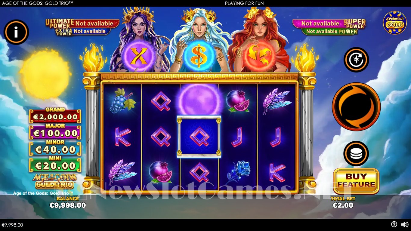 Age of the Gods Gold Trio Slot Demo Image