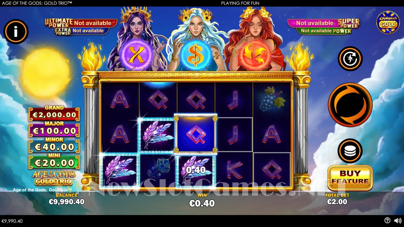 Age of the Gods Gold Trio Slot Slot Image in Demo - pic. 2
