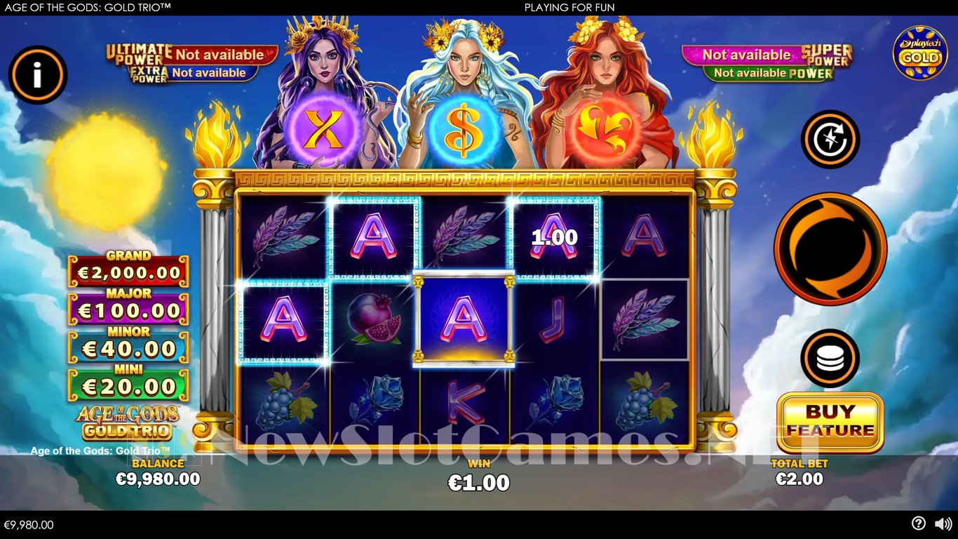 Age of the Gods Gold Trio Slot Slot Image in Demo - pic. 3