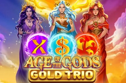 Age of the Gods Gold Trio Slot Logo
