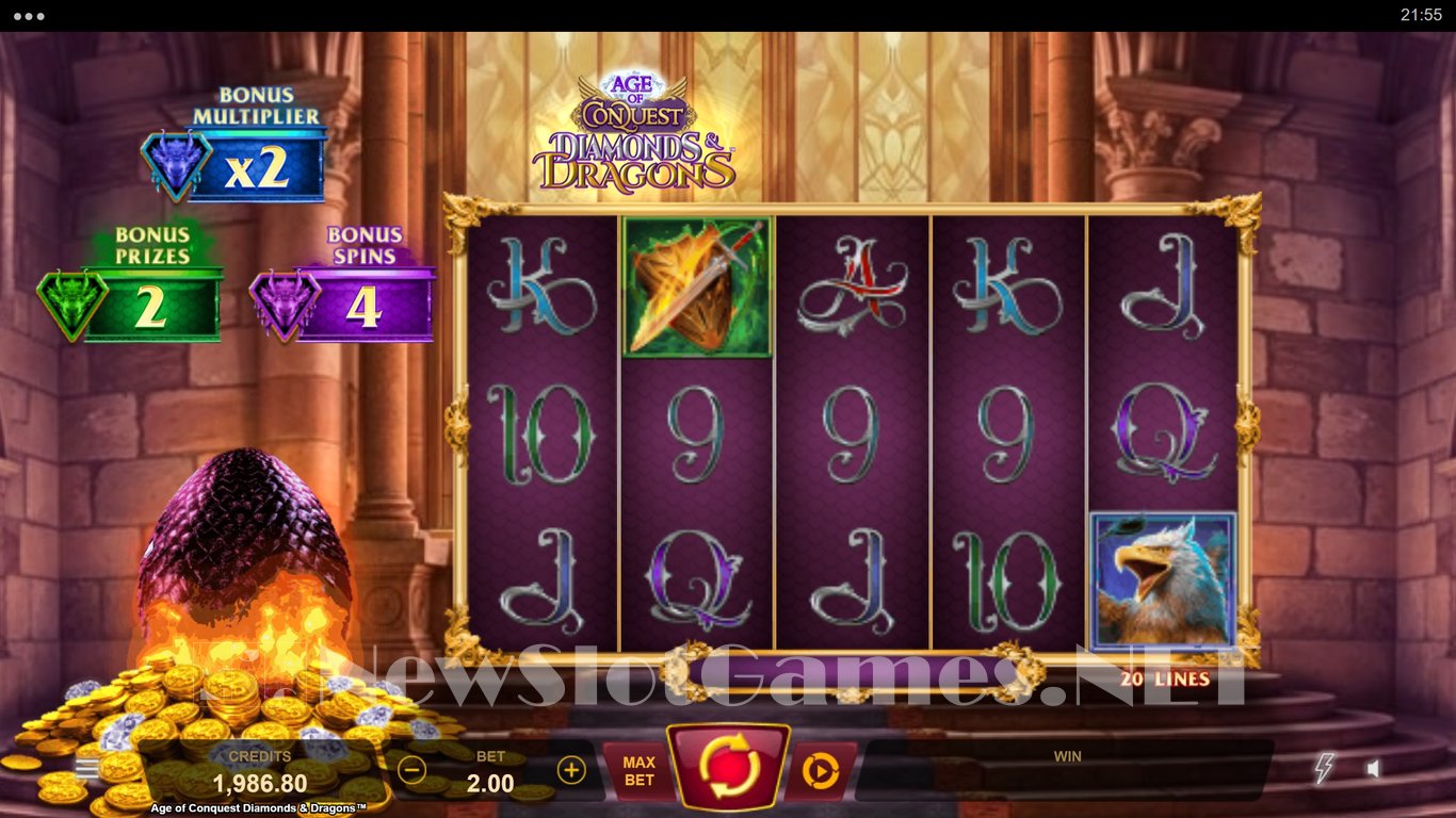 Age of Conquest Diamonds & Dragons Slot Slot Image in Demo - pic. 2