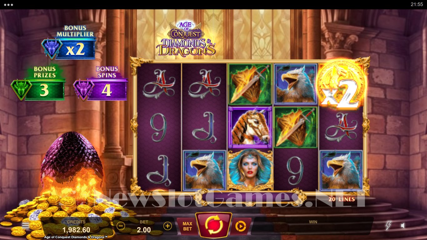 Age of Conquest Diamonds & Dragons Slot Slot Image in Demo - pic. 4