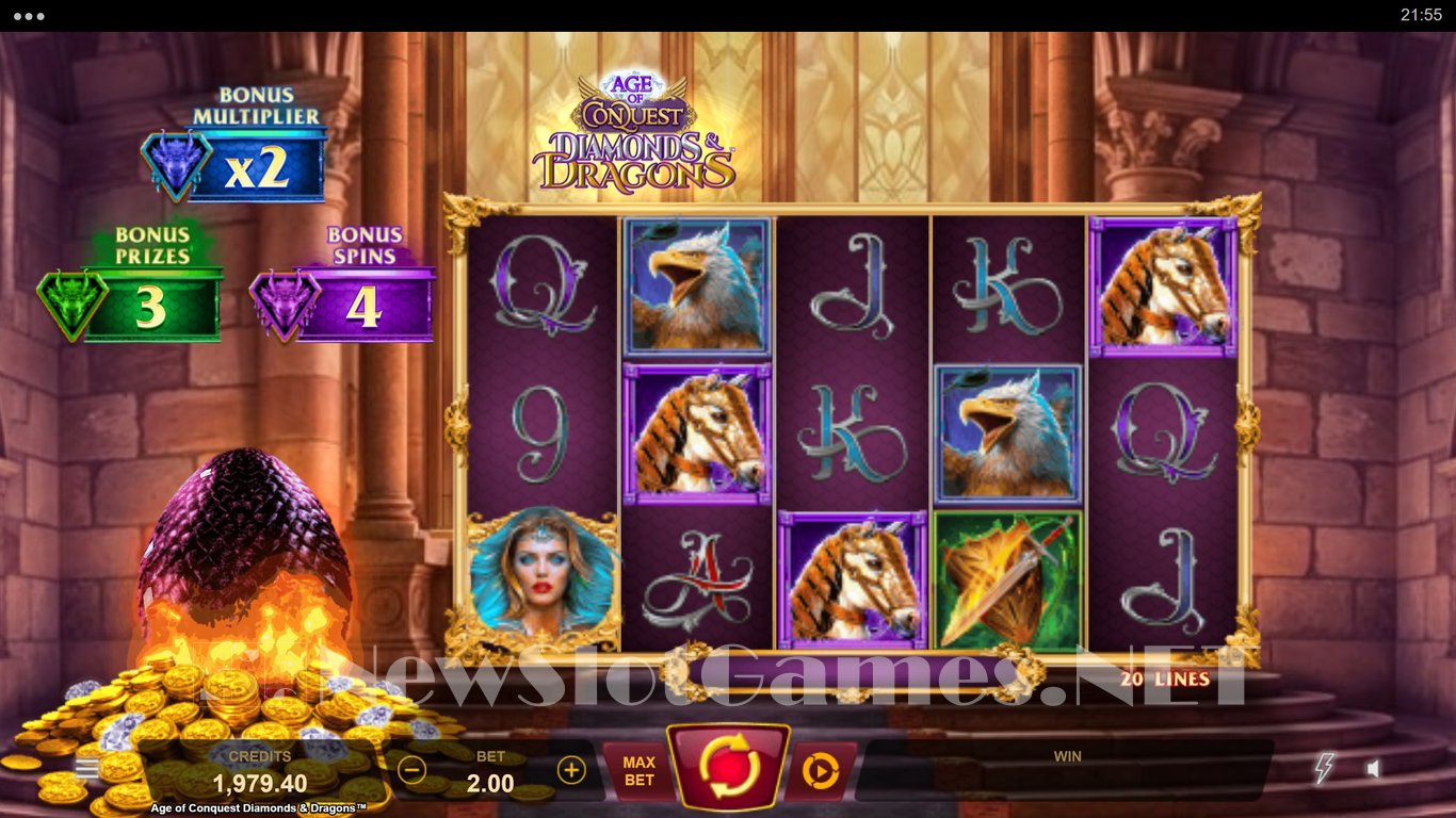 Age of Conquest Diamonds & Dragons Slot Slot Image in Demo - pic. 6