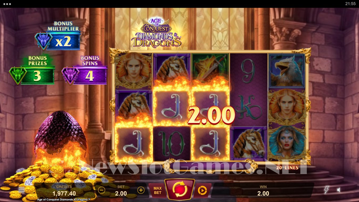 Age of Conquest Diamonds & Dragons Slot Slot Image in Demo - pic. 7