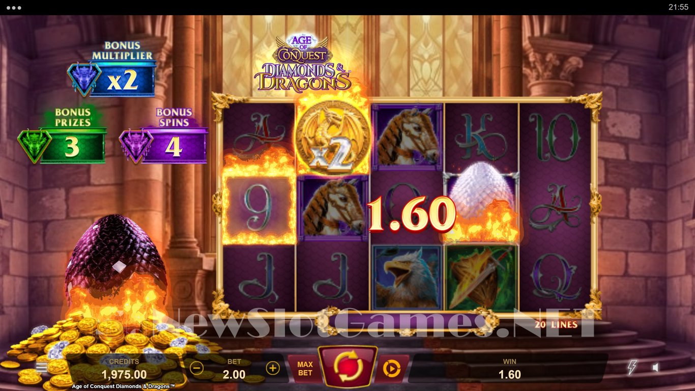 Age of Conquest Diamonds & Dragons Slot Slot Image in Demo - pic. 8