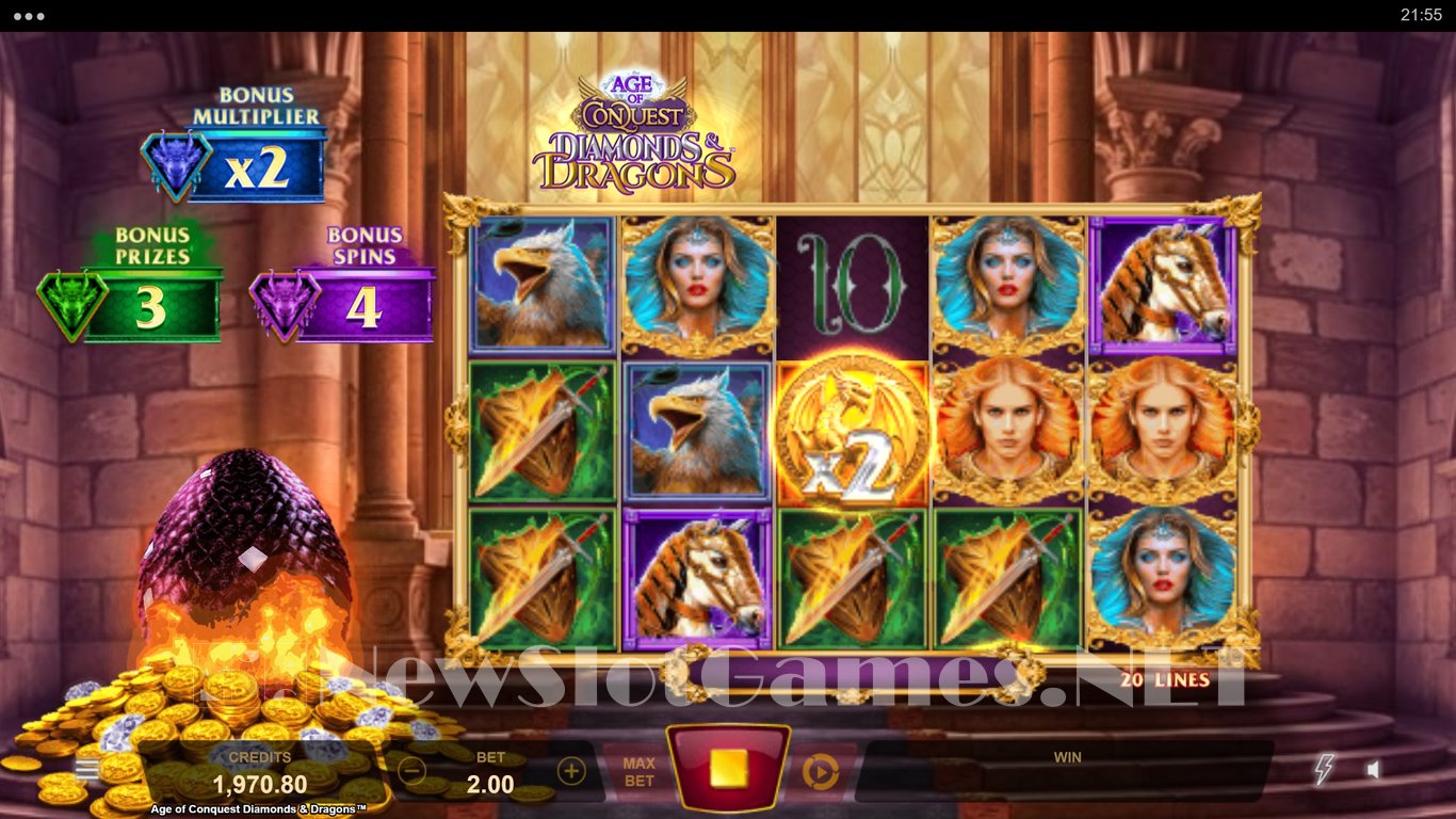 Age of Conquest Diamonds & Dragons Slot Slot Image in Demo - pic. 9