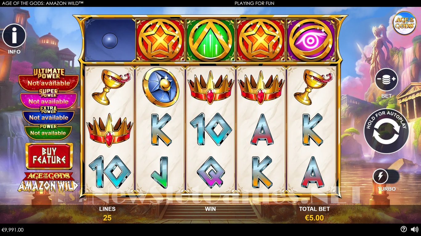 Age of the Gods Amazon Wild Slot Demo Image