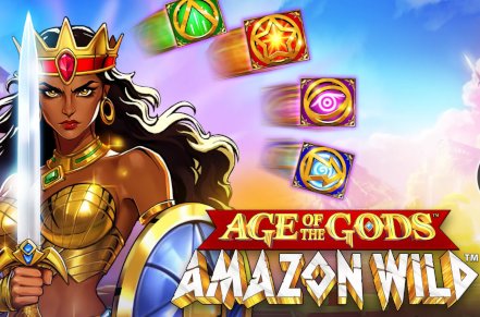 Age of the Gods Amazon Wild Slot Logo