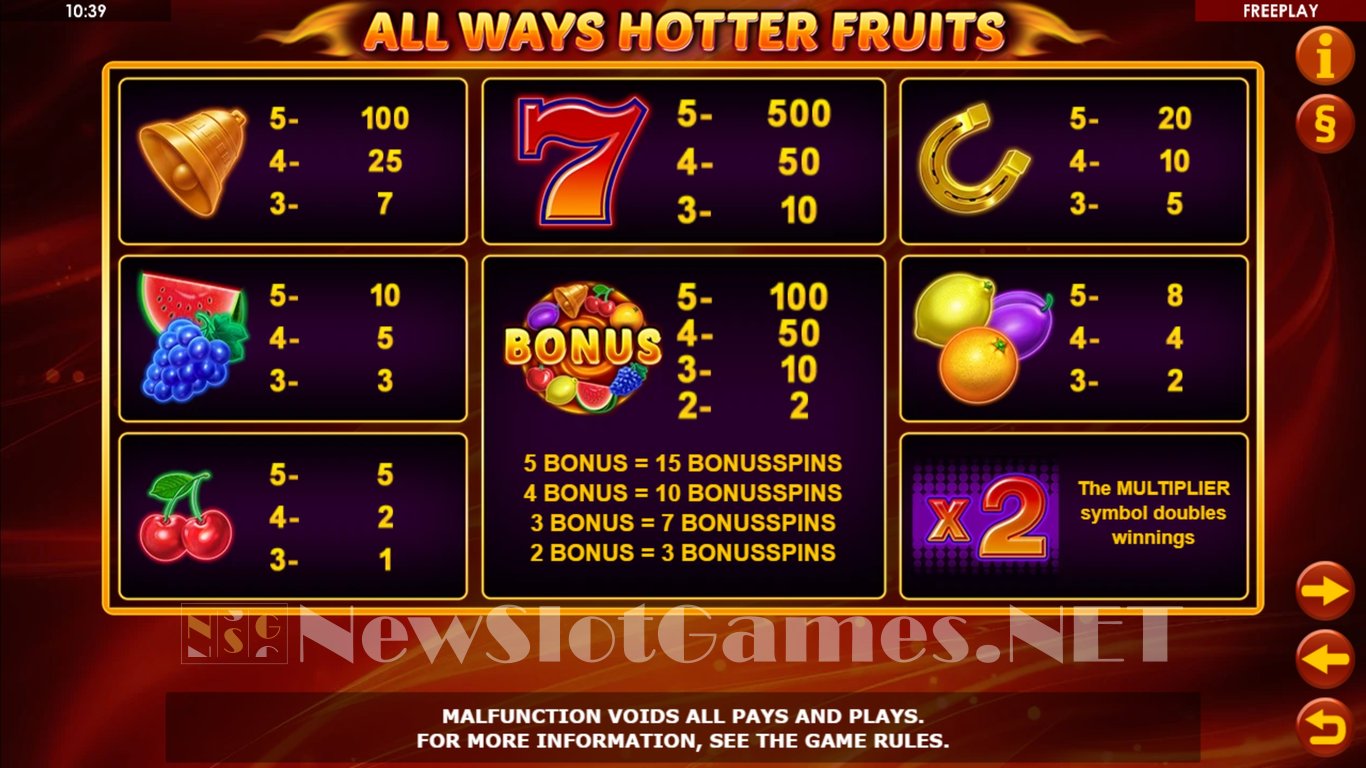 All Ways Hotter Fruits Slot Slot Image in Demo - pic. 7