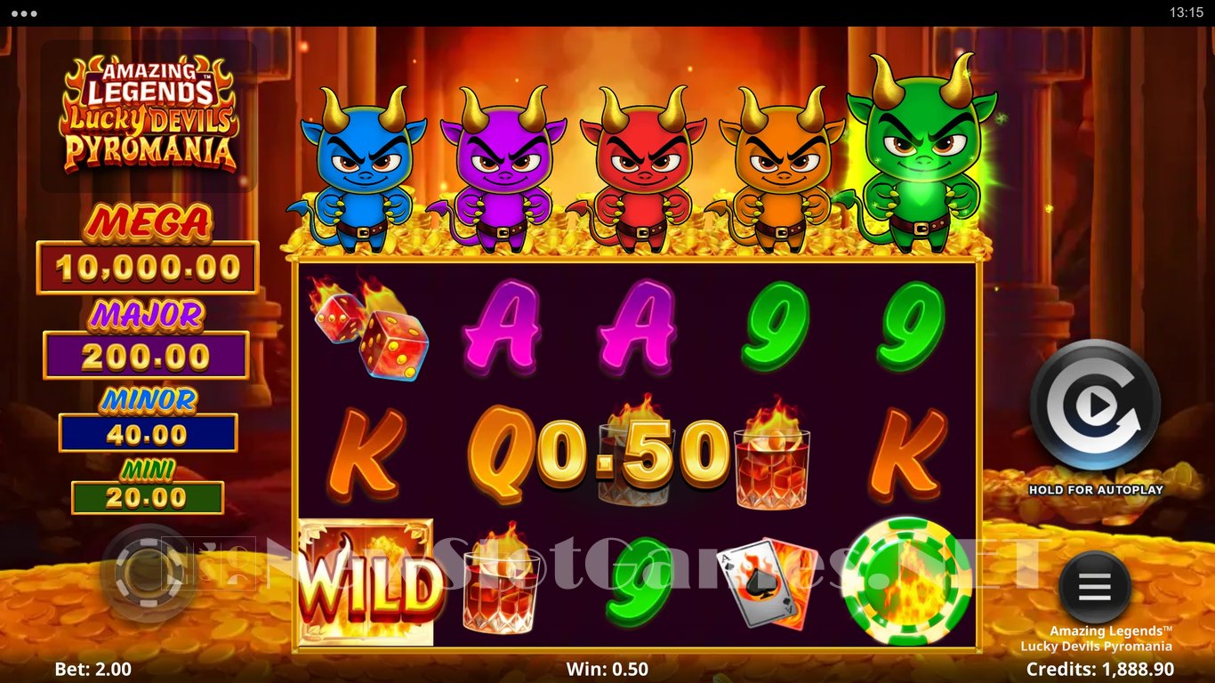 Amazing Legends Lucky Devils Pyromania Slot Demo Image