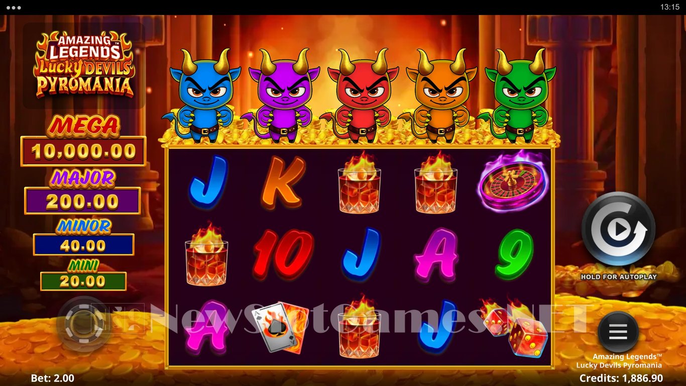Amazing Legends Lucky Devils Pyromania Slot Slot Image in Demo - pic. 2
