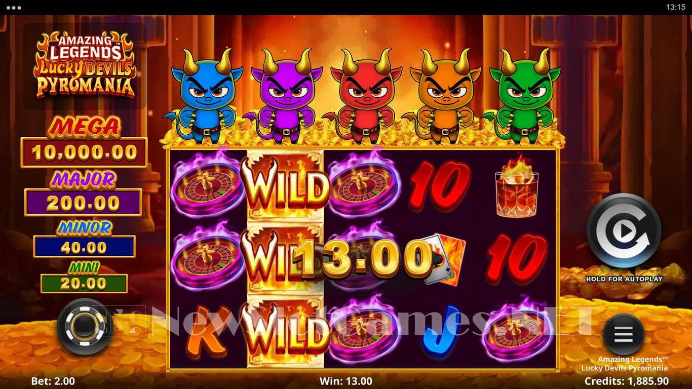 Amazing Legends Lucky Devils Pyromania Slot Slot Image in Demo - pic. 3