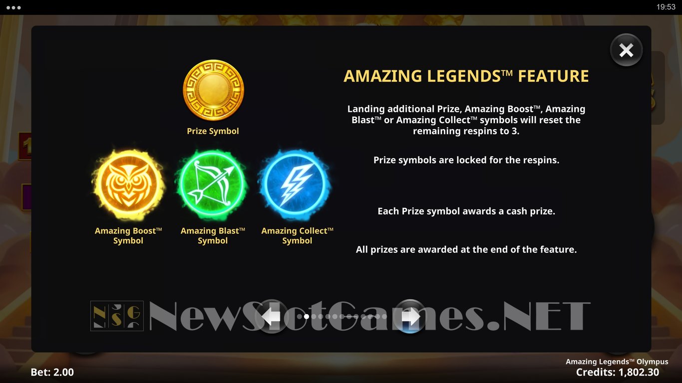 Amazing Legends Olympus Slot Slot Image in Demo - pic. 6